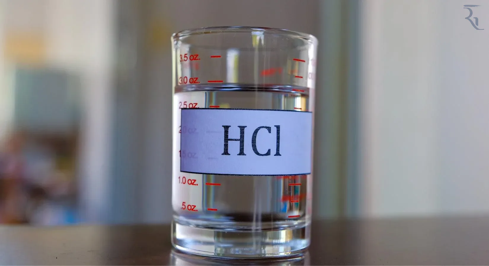 Hydrochloric acid laboratory sample