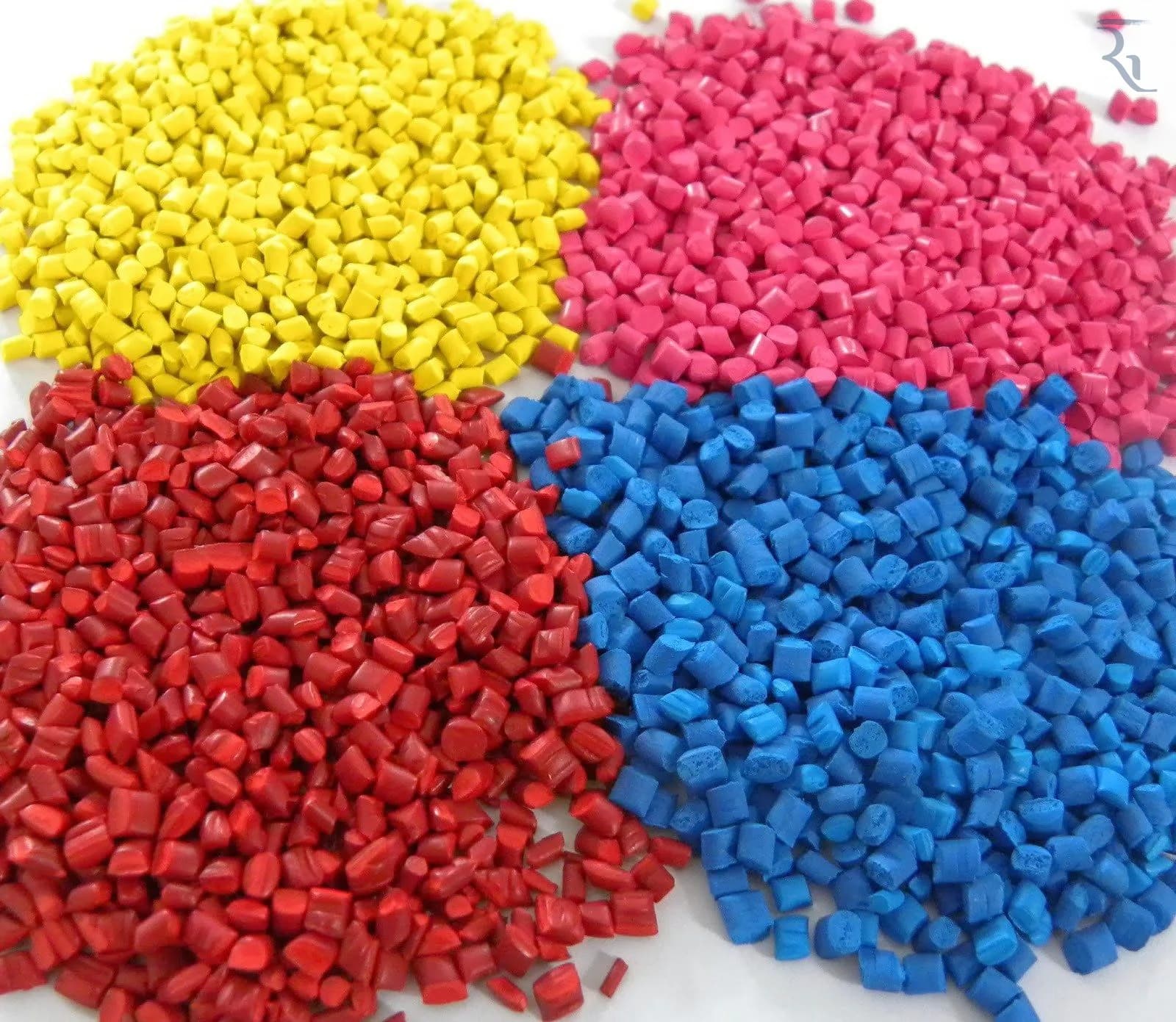 Recycled polymer granules