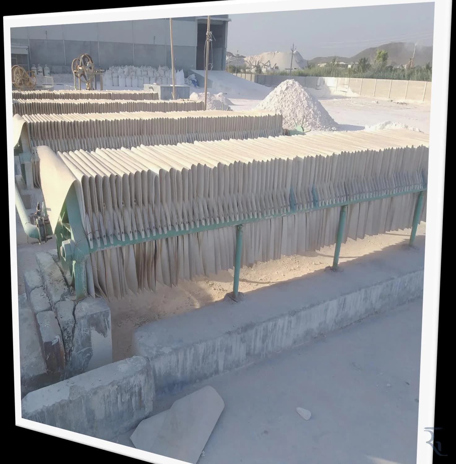 Filter presses used in the kaolin processing line